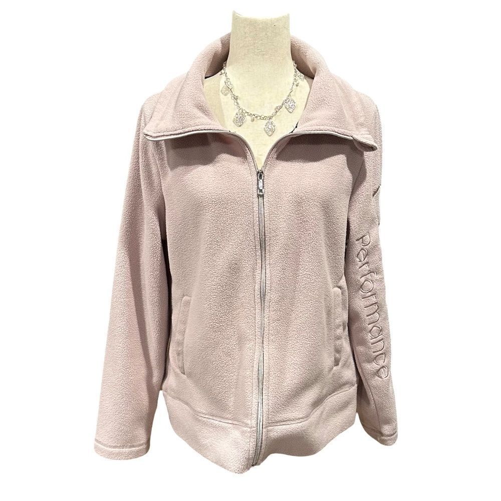 Calvin Klein Performance Women's Full Zip Fleece Pink Size XL